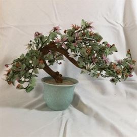  Hardstone Tree in Porcelain Pot        http://www.ctonlineauctions.com/detail.asp?id=747950