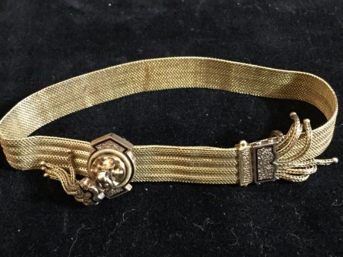 14 Karat Yellow Gold Victorian Slide Bracelet      http://www.ctonlineauctions.com/detail.asp?id=748063