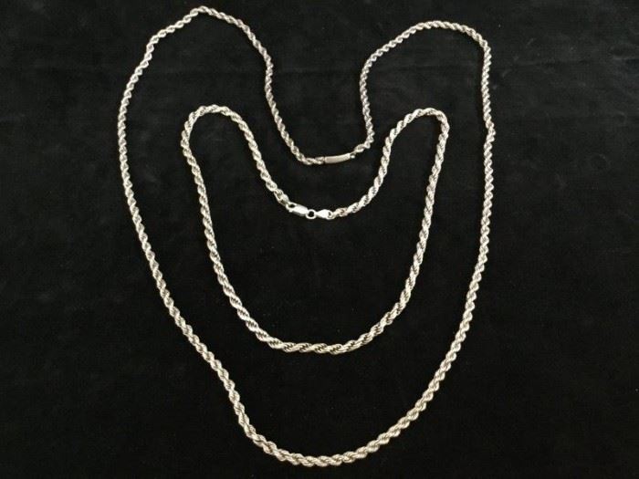 Two Sterling Silver Necklaces   http://www.ctonlineauctions.com/detail.asp?id=748088