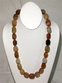 Agate Necklace with Sterling Silver http://www.ctonlineauctions.com/detail.asp?id=748124