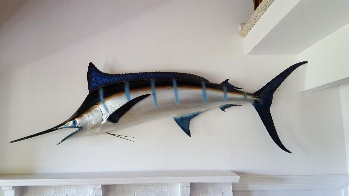8 foot Blue Marlin mount