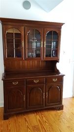 Ethan Allen two piece hutch. Can be used as hutch or great buffet.