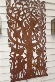 #31            METAL Art from Tahiti / Signed by ARTIST 2.5ft x 4 ft.      $750.