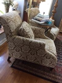 #58  Pair of Restoration Hardware Chairs   Deep Seating  $900.