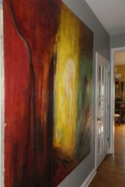 #67    Huge Oil On Canvas     4 ft x 5 ft        $4500              signed artist      Jill Evans