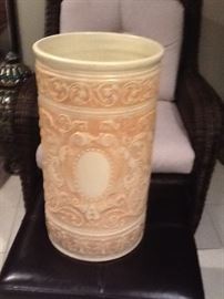 #137   Weller Ceramic Huge Vase / Umbrella Stand price $350.