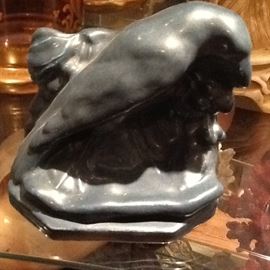 #147    Rookwood black crow bookends                                       price $300.