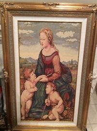 #354      Madona   Italian Tapestry       $750.      