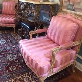#380          Antique French Bergere Chairs              $350.each