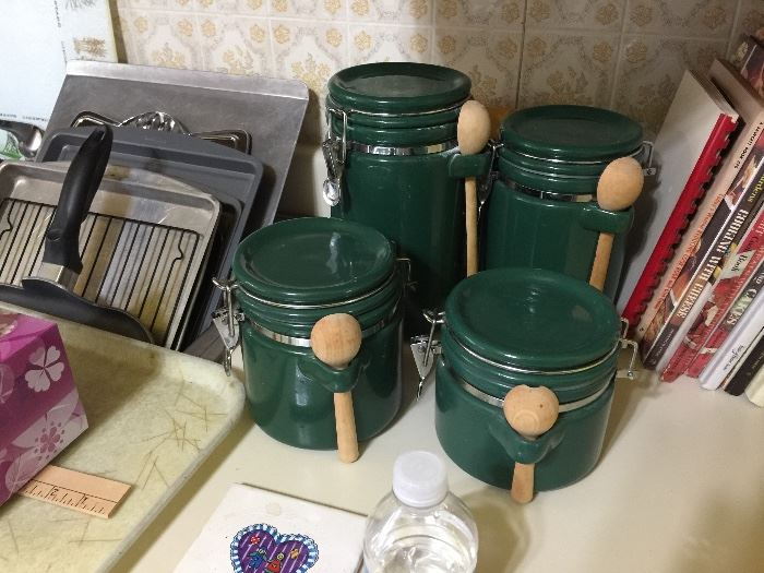 Canisters with Wood Spoons