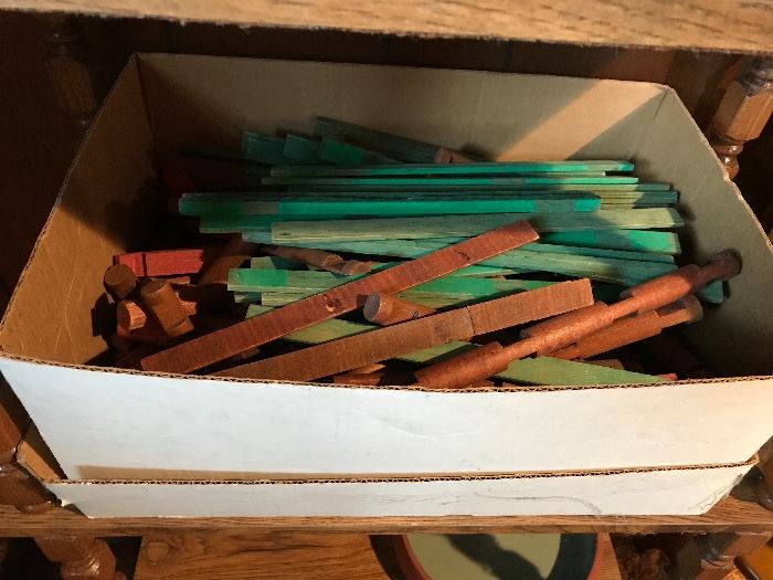 Vintage Large Box of Lincoln Logs