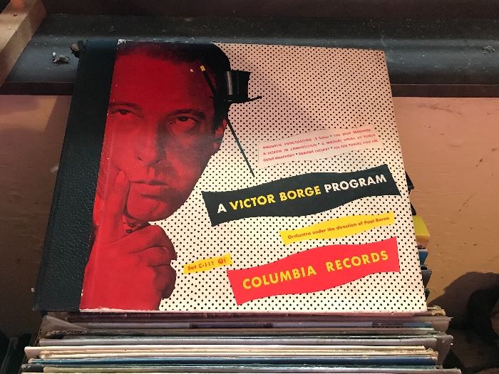 Vinyl 78’s Victor Borge 
Signed 