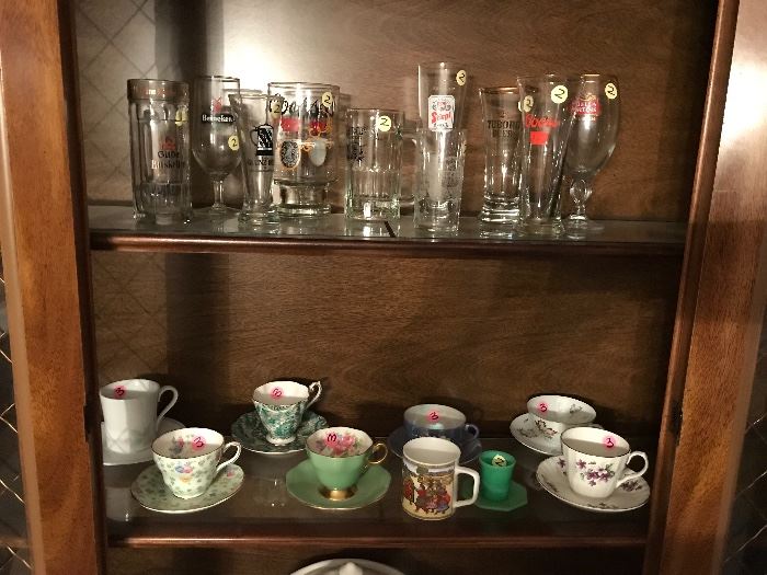 Beer Glasses & Tea Cups
