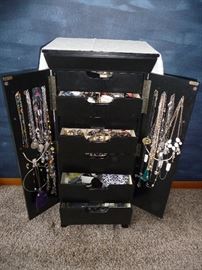 LOTS of jewelry / chest