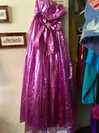 Fancy strapless gown