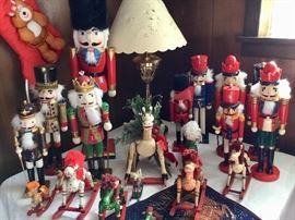 Nutcrackers rocking horses 