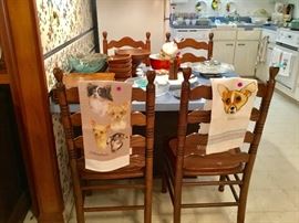 Doggie towels, wood bowls, plates, pretty glass