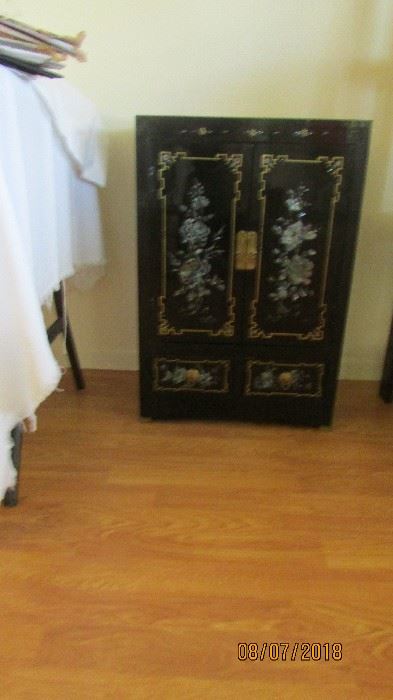 Asian style cabinet 3 ft tall