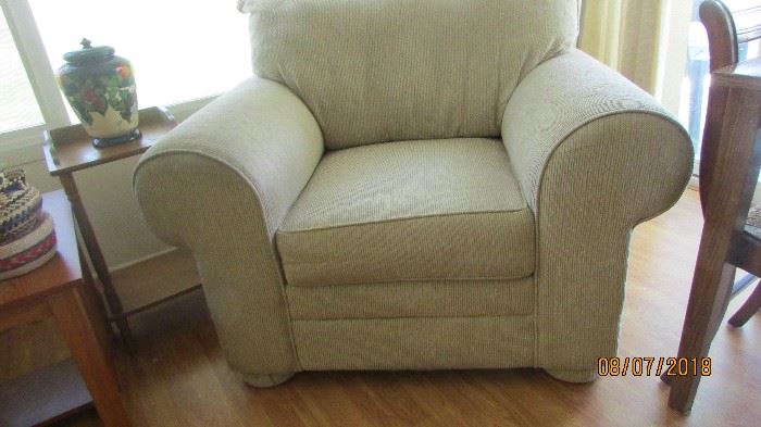 over sized fabric chair