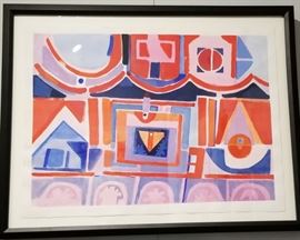 27x35 Clark Walker watercolor, a fine example of his work.