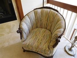 vintage  chair-reupolstered