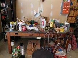 hand tools  etc-work bench  is  sold