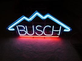 busch neon lighted