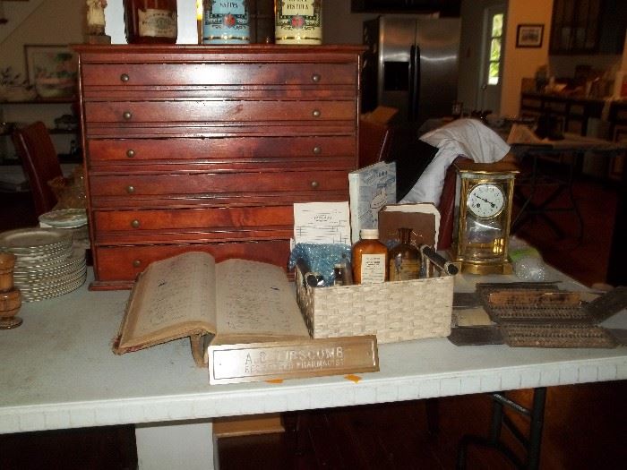 Antique pharmacy cabinet