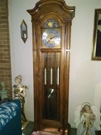 Circa 70's Howard Miller Grandfather Clock. Unique!