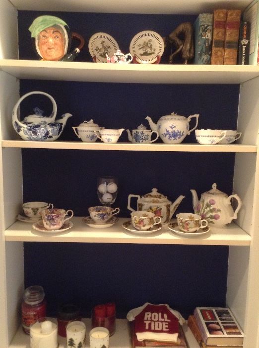 Toby/ tea pots /tea cups and saucers