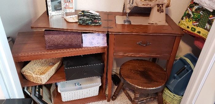 sewing machine table swivel stool