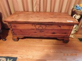 Cedar chest.