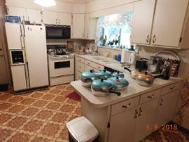 Lots of kitchen items.