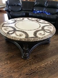 Thomasville marble coffee table. 