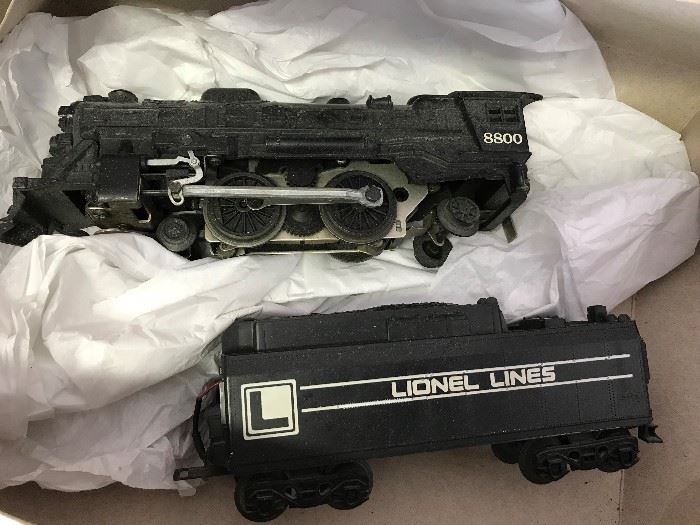 Lionel 8800 engine and tender - available for purchase AT the sale, please DO NOT call for details.