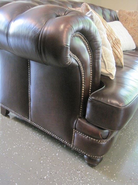 Randall Allan Washington Sofa, in wipe off leather..