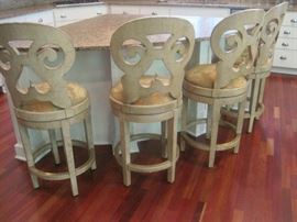 A set of  4 Bar Stools.