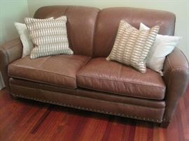 Leather Sofa by Whitmore Sherrill.