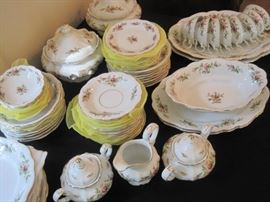 Johann Haviland China, Moss Rose pattern.