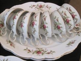Johann Haviland China, Moss Rose pattern.