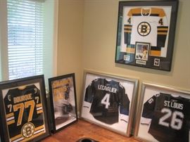 Signed Hockey Jerseys.