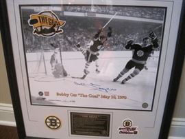 Bobby Orr "The Goal" Signed and Framed Limited Edition.