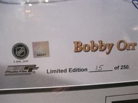 Bobby Orr "The Goal" Signed and Framed Limited Edition.