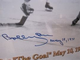 Bobby Orr "The Goal" Signed and Framed Limited Edition.