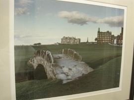 "Old Course" St. Andrews Scotland. Signed.