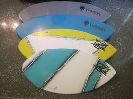 Skimboards.