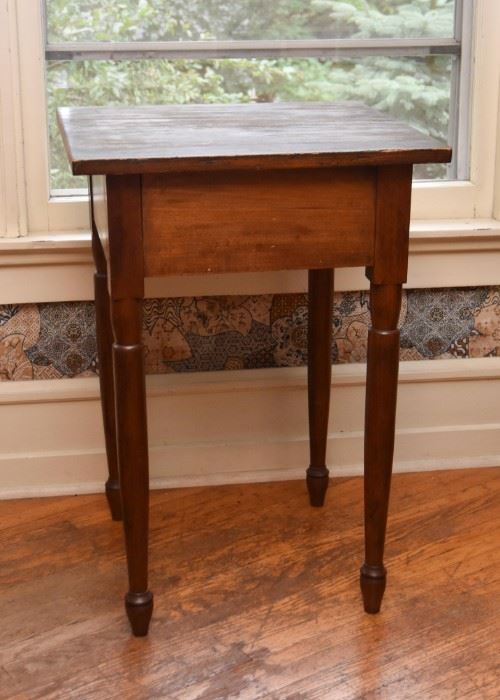 Antique Spindle Leg Side Table