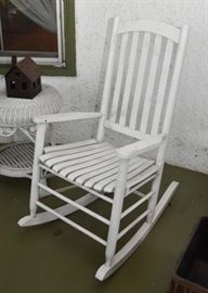 White Painted Rocking Chairs