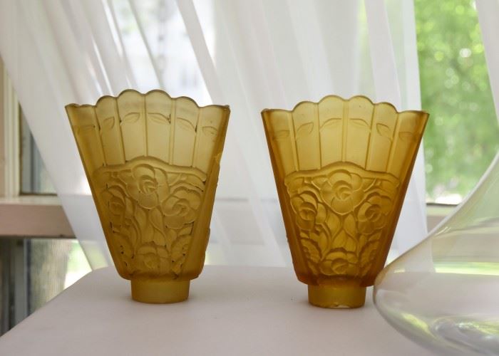 Antique Glass Wall Sconce Shades
