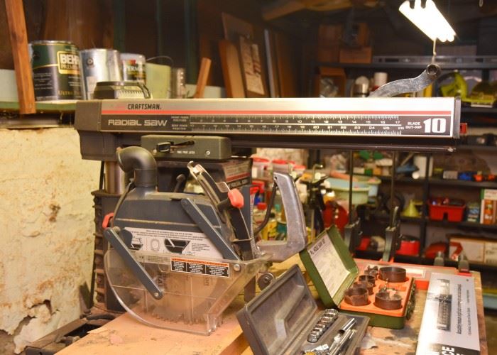 Craftsman Radial Arm Saw with Work Bench